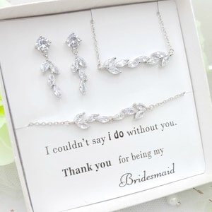 Earrings and bracelets for bridesmaids hot sale