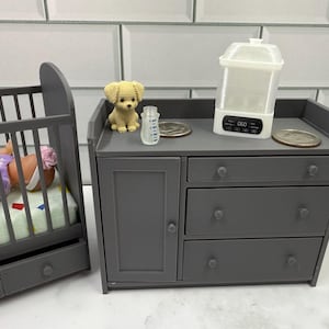 Dollhouse 1:12 Scale Miniature Baby Bottle Sanitizer/Steamer