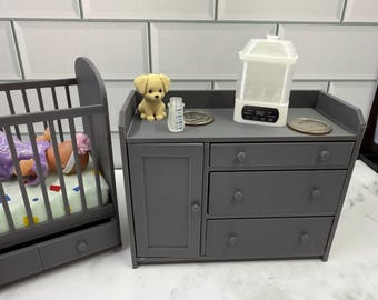 Dollhouse 1:12 Scale Miniature Baby Bottle Sanitizer/Steamer