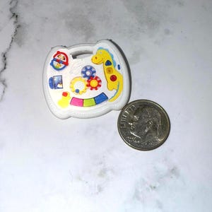 Miniature Baby Activity Crib Toy for Dollhouse Crib