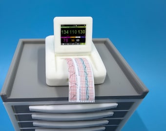 Miniature Dollhouse Hospital Fetal Monitor Set