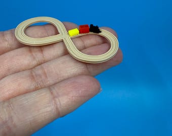 1:12 Scale Miniature Nostalgic Train Track and Tiny Trains