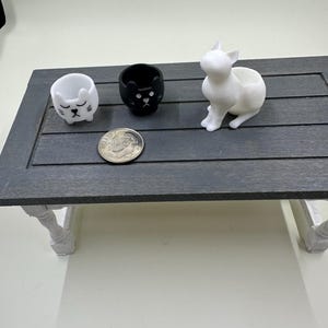 Miniature Dollhouse Catitude Cat Planter