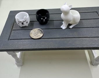 Miniature Dollhouse Catitude Cat Planter
