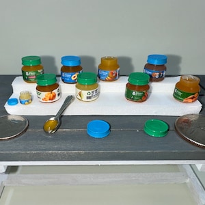 Dollhouse Miniature Baby Food Jar