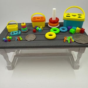 Adorables juguetes en miniatura para bebés y niños pequeños para casa de muñecas