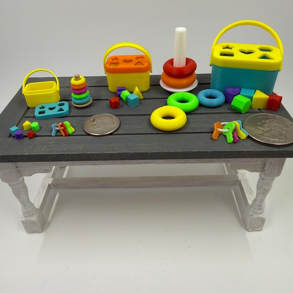 Adorable Functional Tiny Baby/Infant Toys for Dollhouse
