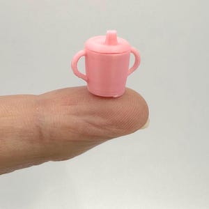 Realistic Sippy Cup for My Mini Baby or Barbie - Removable Lid!