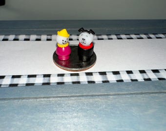 Vintage Miniature (1:4 Scale) Fisher Price Little People Clown or Dog