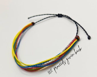 Autism Awareness String Bracelet | Unisex Adjustable Jewelry, Waterproof Accessory, Mental Health, Neurodiversity