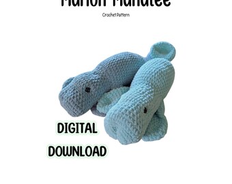Marion de lamantijn | Geen naai-haakpatroon, digitale download, beginnersvriendelijke amigurumi-tutorial, nautische ontwerpen en geschenken, zintuiglijk plezier