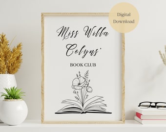 Miss Willa Colyns' Book Club (Flower Edition), Serie From Blood and Ash von Jennifer L Armentrout Printable Download *inklusive Bonus Print*