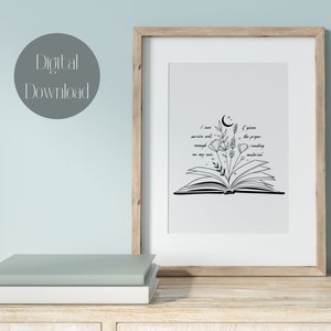 Sarah J Maas&#39; Throne of Glass Quote, I can survive well enough on my own if given the proper reading materials. Printable Download