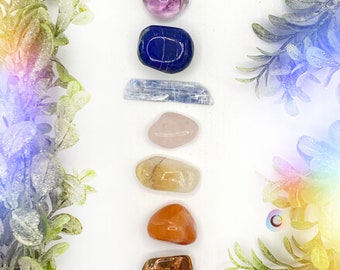 Chakra Kits for balancing chakras | Tumbled rocks | Essential Oils | Amethyst | Lapis | Kyanite | Rose Quartz | Citrine | Carnelian | Jasper