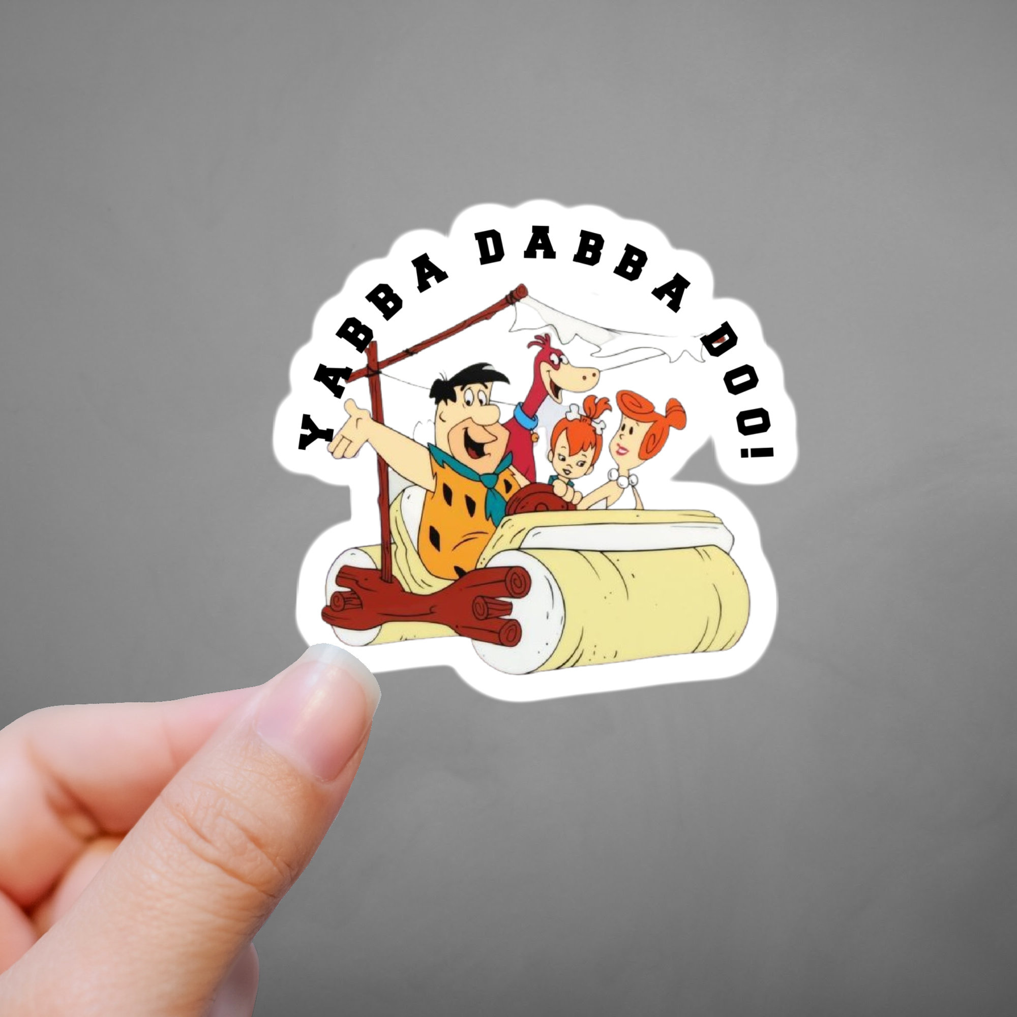 Yabba Dabba Doo Flintstones Cartoon 1970's Waterproof | Etsy