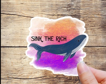 Killer Whale Decal Sticker, Die Cut Vinyl Decal For