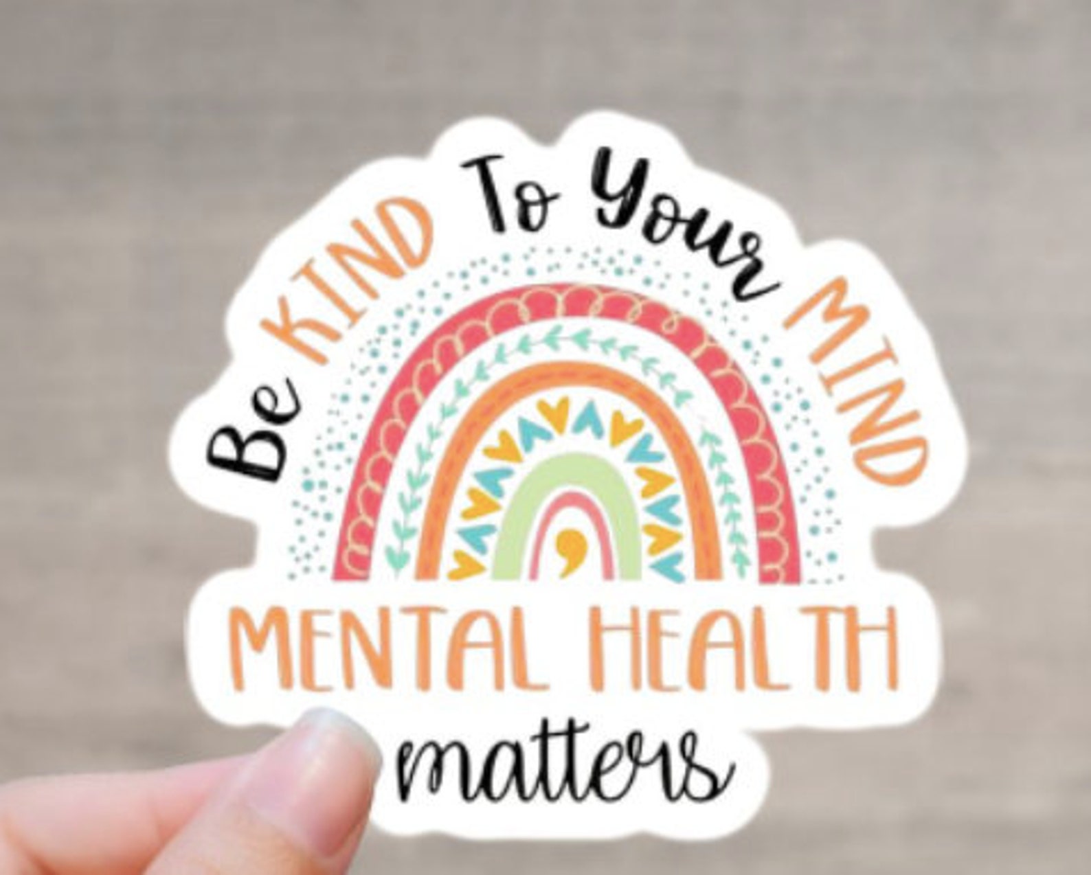 MINI Be Kind to Your Mind Mental Health Matters Waterproof High Quality ...