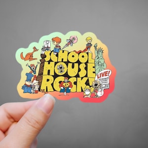 School House Rock Waterproof Sticker Decal From 1970's Cartoon Retro Throwback