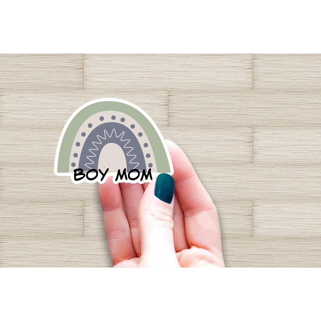 Boy Mom Boho Rainbow Waterproof Sticker Decal for Laptop, Planner, Cell ...