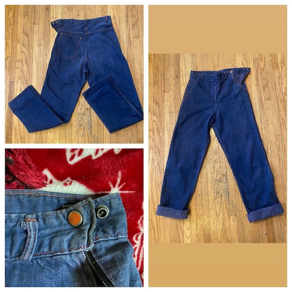 パンツ VINTAGE / 50's ~ denim ranch pants 40s-50s VINTAGE denim ranch pants size XL | eBay