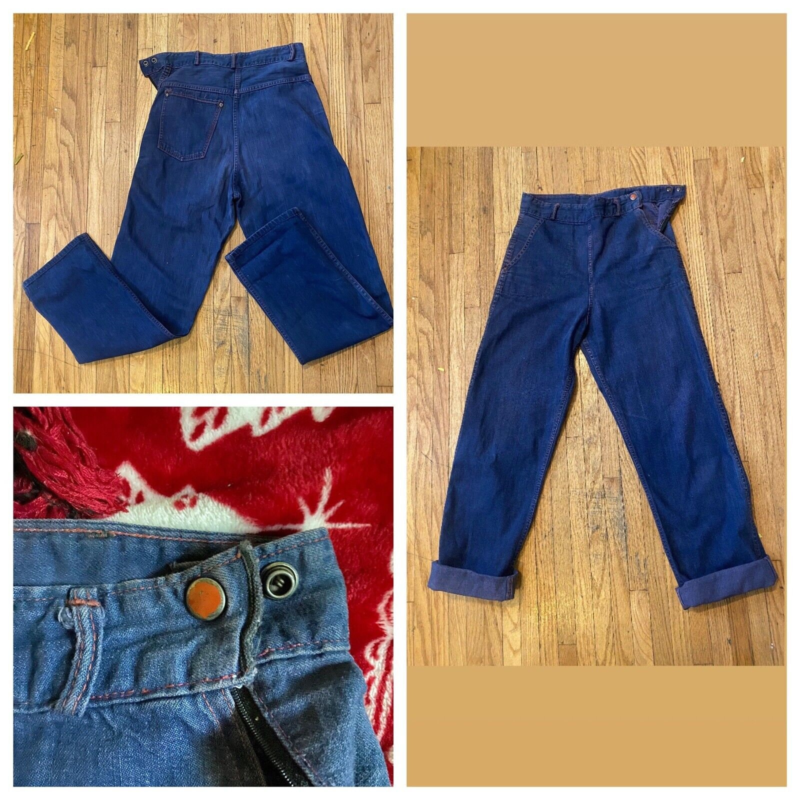 Pyke's 1950's Denim Ranch pants | HOLIDAY WORKS