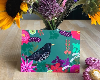 Carte postale Bird Star
