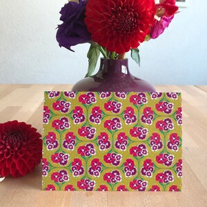 Postcard carnations