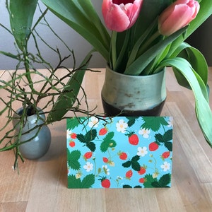Postkarte Erdbeeren