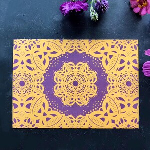 Postcard paper cutting