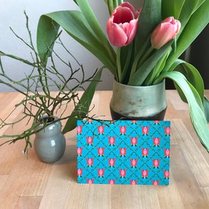 Cartão postal rosa