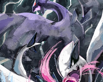 Shadow Lugia Art Print - 11 x 17