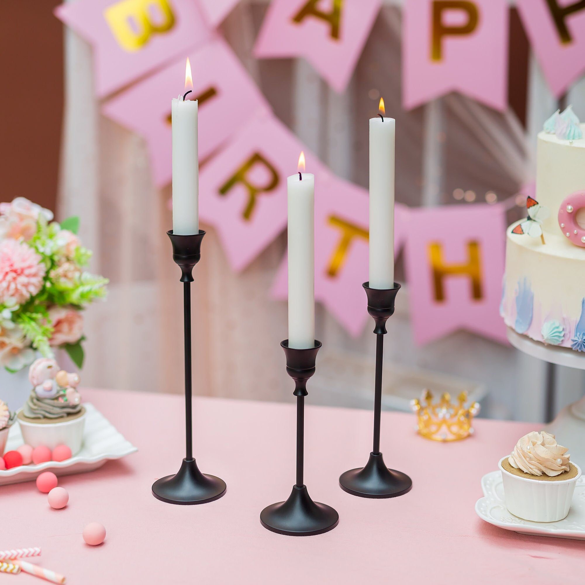 Taper Candle Holders in Bulk Matte Black Candlestick Holders Etsy