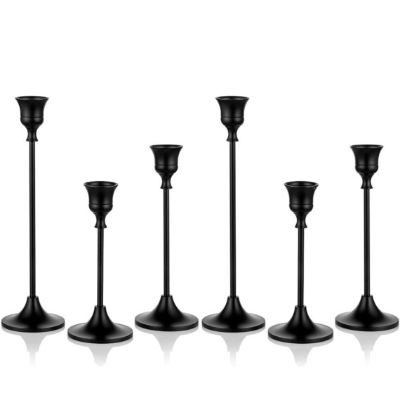 Taper Candle Holders in Bulk Matte Black Candlestick Holders Etsy