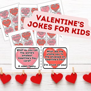 Valentine Jokes for Kids | Printable Valentine Lunchbox Notes | VDAY Ideas | Love Riddles PDF | Digital Download