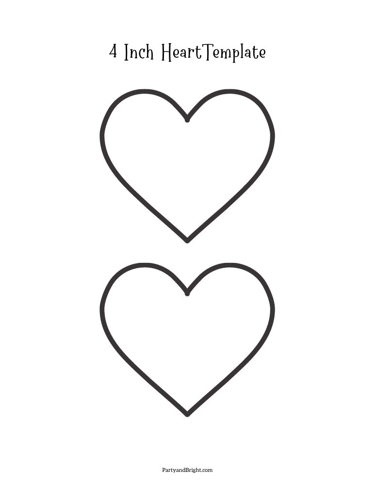 Hearts Template Pack Printable Heart Templates for Crafts   Decor
