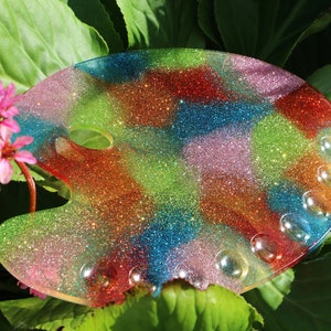 Rainbow Glitter Paint Palette