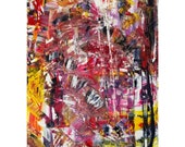 Original, Abstraktes Gemälde, abstrakte Malerei, moderne/zeitgenössische Kunst handgefertigt, Acryl auf 70x50 Leinwand handgemalt