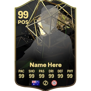 Personalized FIFA Ultimate Team FUT Card Football Soccer Fan Customized Christmas Gifts - Team of the Week TOTW FC24 - Ship from Australia