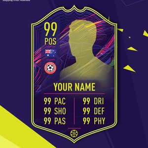 Personalized FIFA Ultimate Team FUT Card Football Soccer Fan Customized Christmas Gifts - Ones To Watch OTW - Ship from Australia
