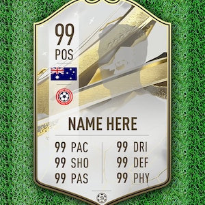 Personalized FIFA Ultimate Team FUT Card Football Soccer Fan Customized Christmas Gifts - ICONS 23 - Ship from Australia