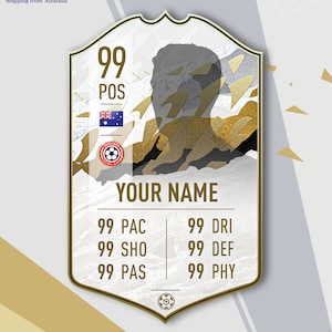 Personalized FIFA Ultimate Team FUT Card Football Soccer Fan Customized Christmas Gifts - ICONS - Ship from Australia
