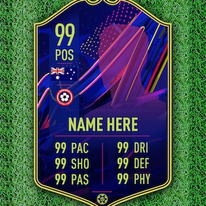 Personalized FIFA Ultimate Team FUT Card Football Soccer Fan Customized Christmas Gifts - OTW 23 - Ship from Australia