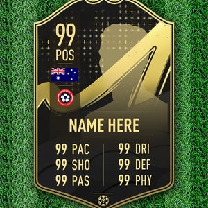 Personalized FIFA Ultimate Team FUT Card Football Soccer Fan Customized Christmas Gifts - Team of the Week TOTW 23 - Ship from Australia