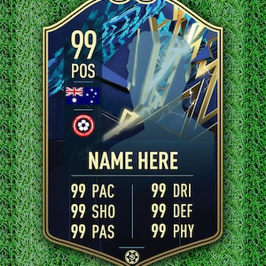 Personalized FIFA Ultimate Team FUT Card Football Soccer Fan Customized Christmas Gifts - Team of the Season TOTS 22 - Ship from Australia