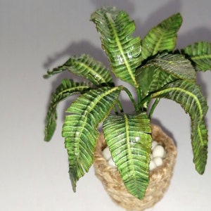 Digital Template Miniature Plant Leaf for Dollhouse 1:12, Instant ...