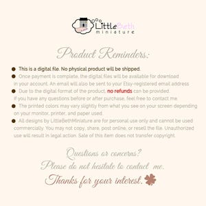 1:12 scale Victorian dollhouse miniature ephemera and accessory set. This printable digital kit features a vintage steamer trunk, floral photo album, personal journal, and over 200 nostalgic paper treasures. Designed by LittleBethMiniature for vintage dollhouse collectors.