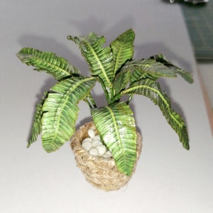 Digital Template Miniature Plant Leaf for Dollhouse 1:12, Instant ...