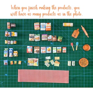 Dollhouse Printable Baking Set 1:12 Scale. 45 Pcs. Miniature Food, Groceries Boxes, Cooking ...