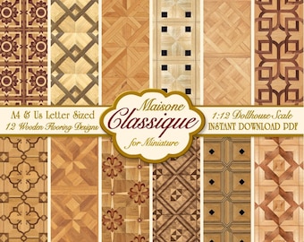 Pavimento In Assi Di Legno Per Casa Delle Bambole - Miniature - Foto 8