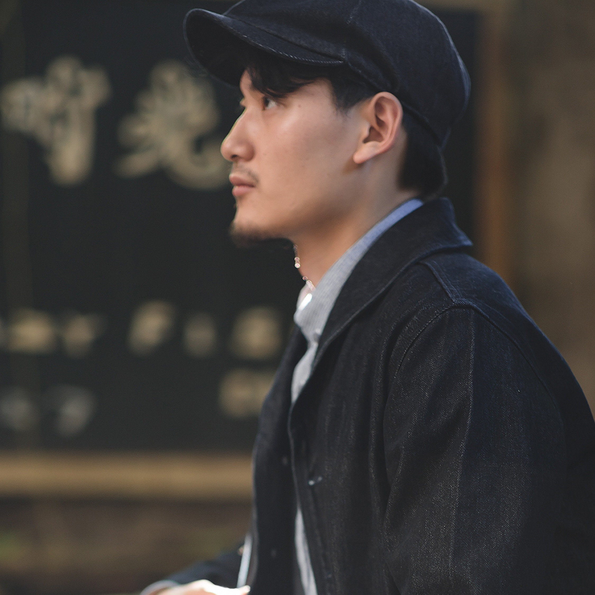 Newsboy Cap, Denim, Vintage Style, Man&rsquo;s Cap, Gift for Him, Stylish